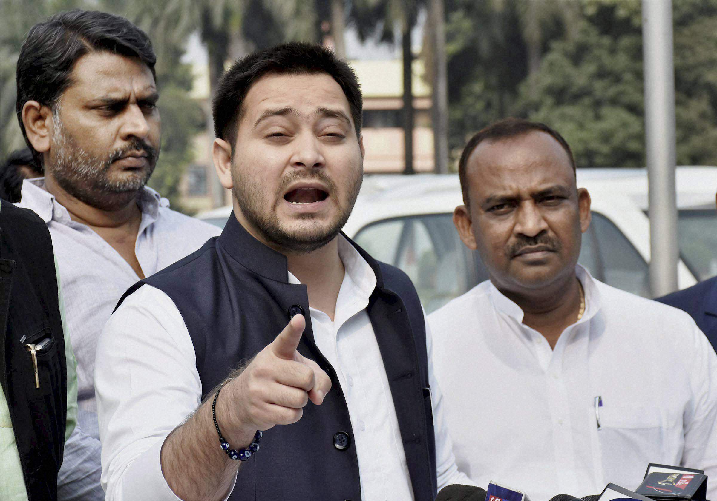 Join ‘existential fight’ against Golwalkar’s ideas, Tejashwi tells Chirag