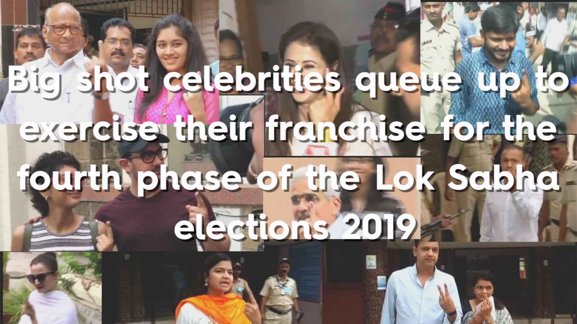 Celebrities, actors and bureaucrats cast votes
