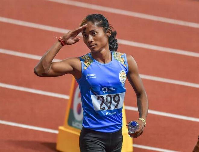 Sprint queen Hima Das secures first division in Class 12 exams
