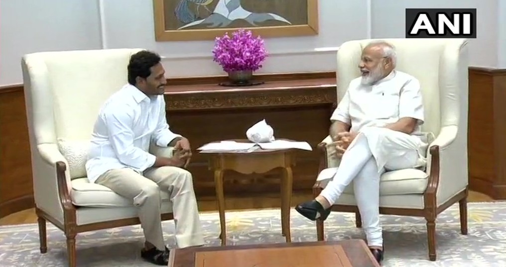 Jaganmohan Reddy meets PM Modi, discusses SCS for Andhra