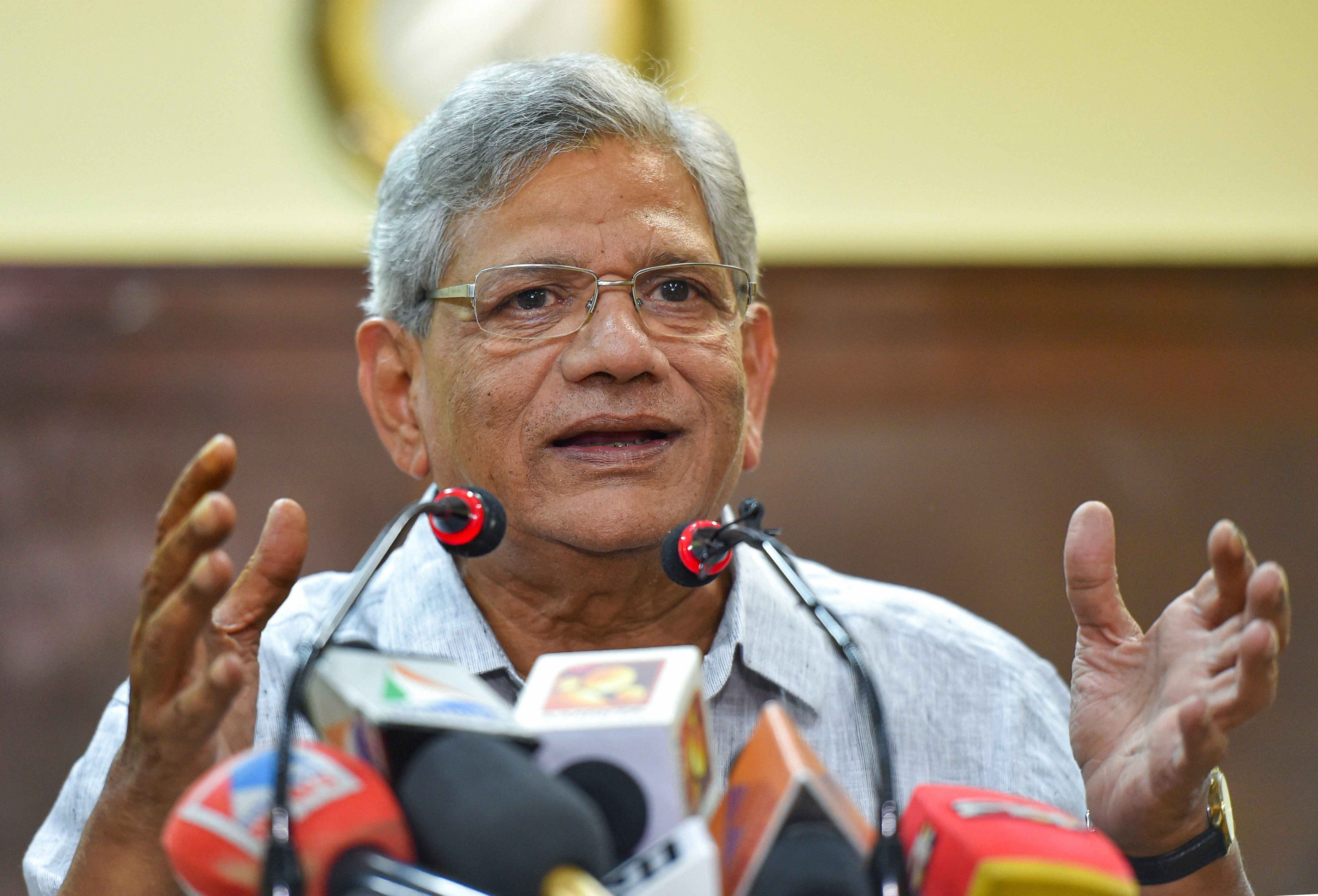 Sitaram Yechury, D Raja detained at Srinagar airport