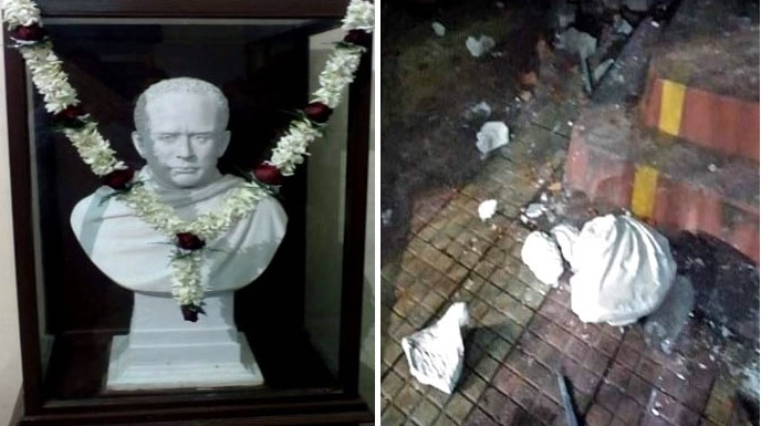 Vandalism of icons statues meant to smash ideologies