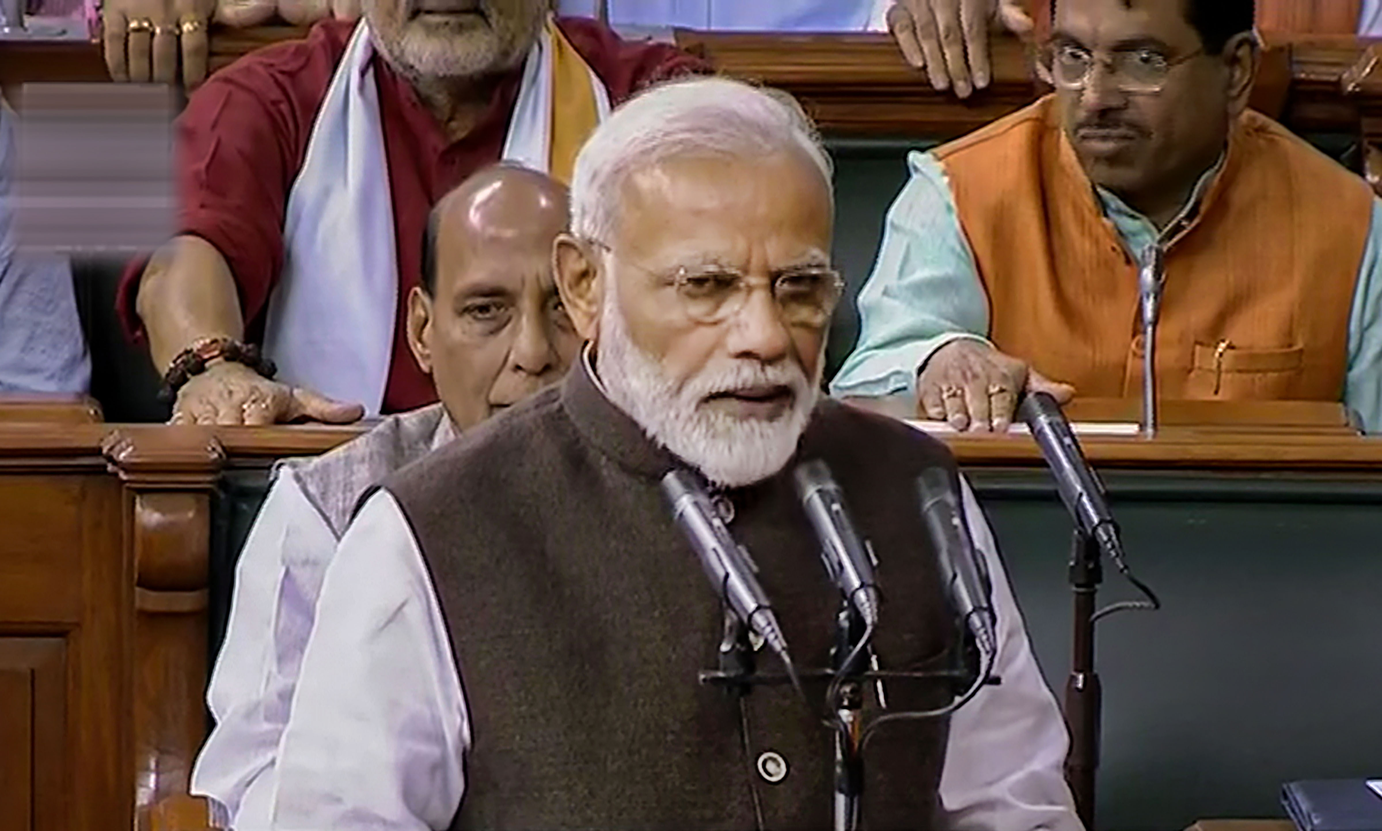 PM, members take oath in first session of 17th Lok Sabha