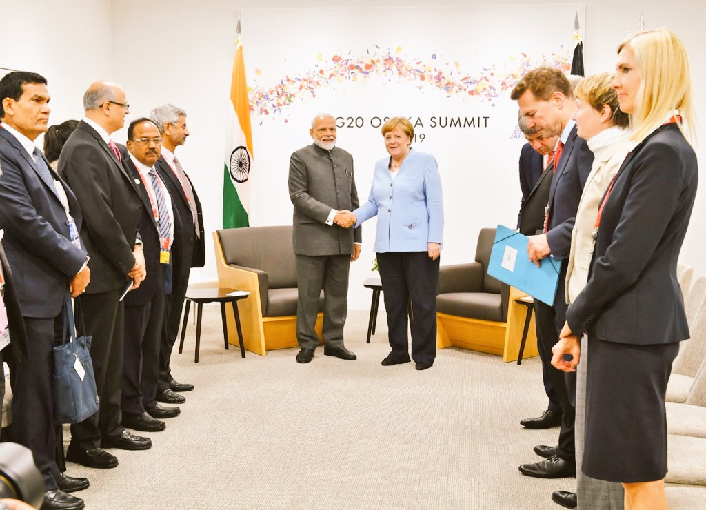 Prime Minister Narendra Modi, German Chancellor Angela Merkel., G20 Summit, Osaka, Indo-German relations, The Federal, English news website