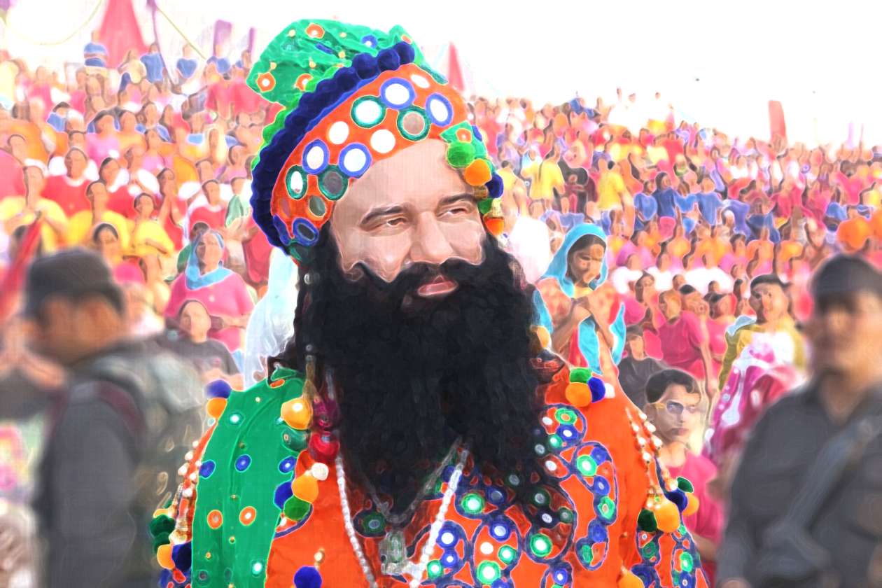 Out on parole in rape case, godman Ram Rahim flags off event; BJP leaders also attend