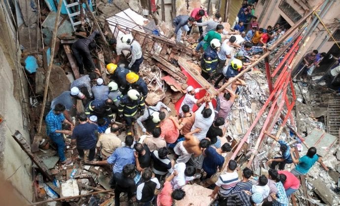 The Federal, English news website, building collapse, NDRF, rescue, Mumbai