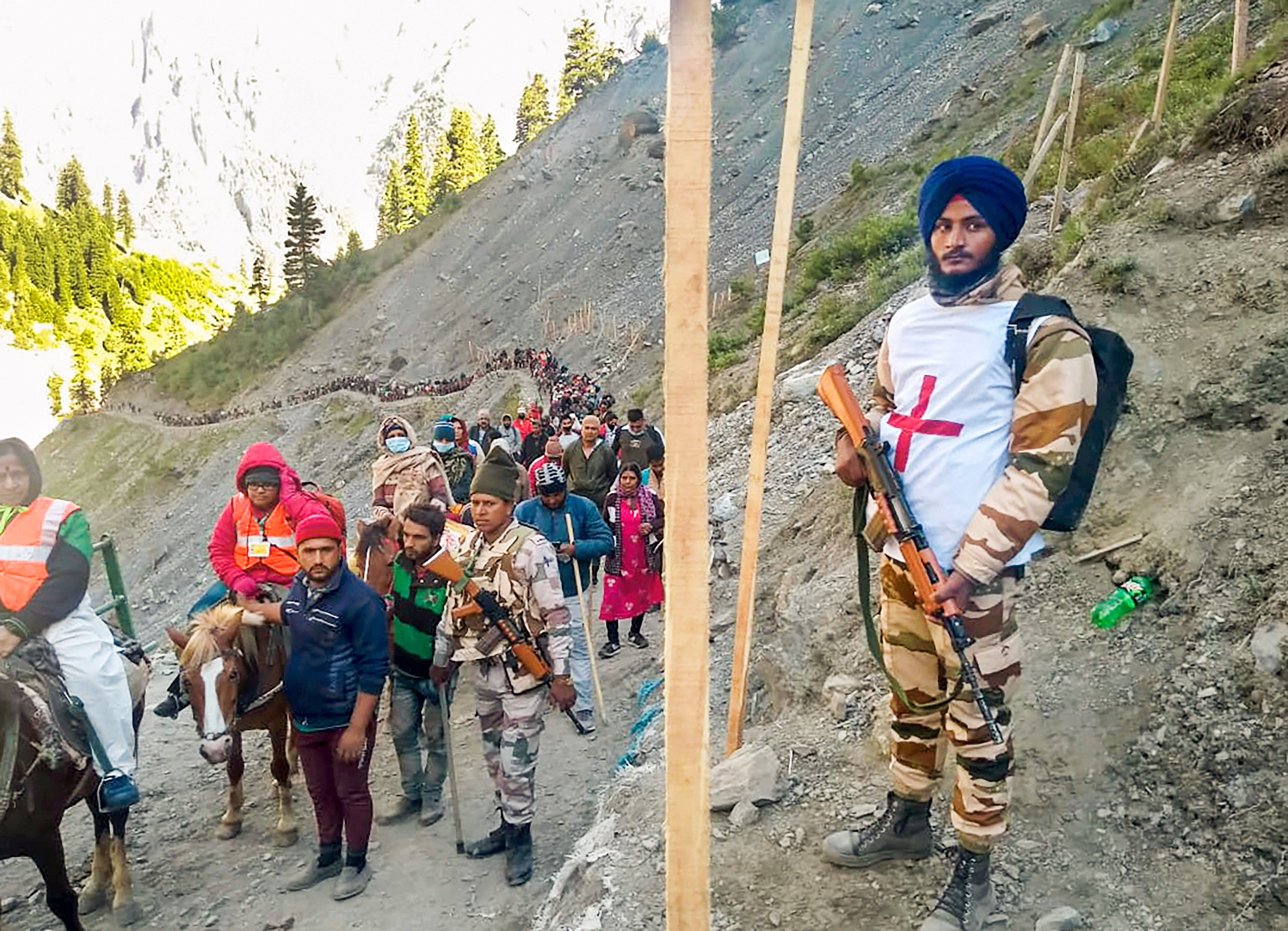 Third batch of 4,823 pilgrims leave Jammu for Amarnath shrine