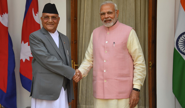 Modi KP Sharma Oli Nepal election