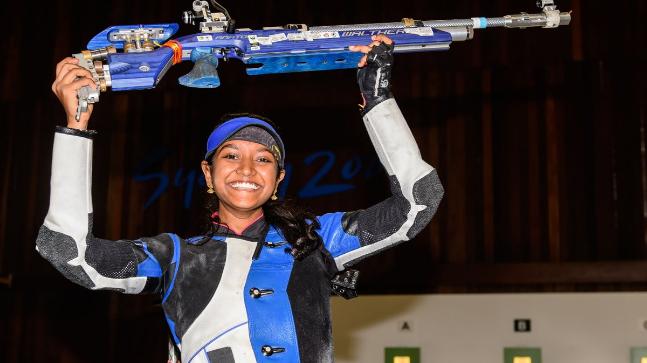 Elavenil Valarivan, womens 10m air rifle, ISSF Rifle/Pistol Stage, Ying-Shin Lin