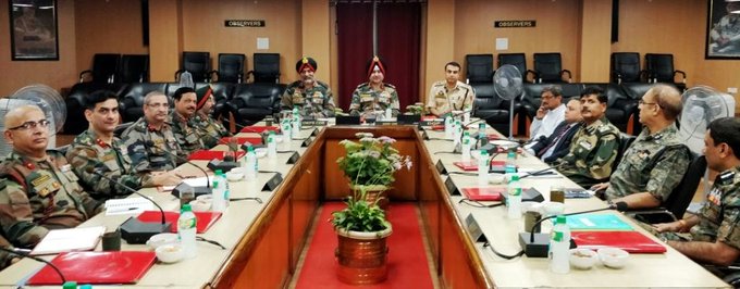 Army commander chairs group meeting in Srinagar; assures high level readiness