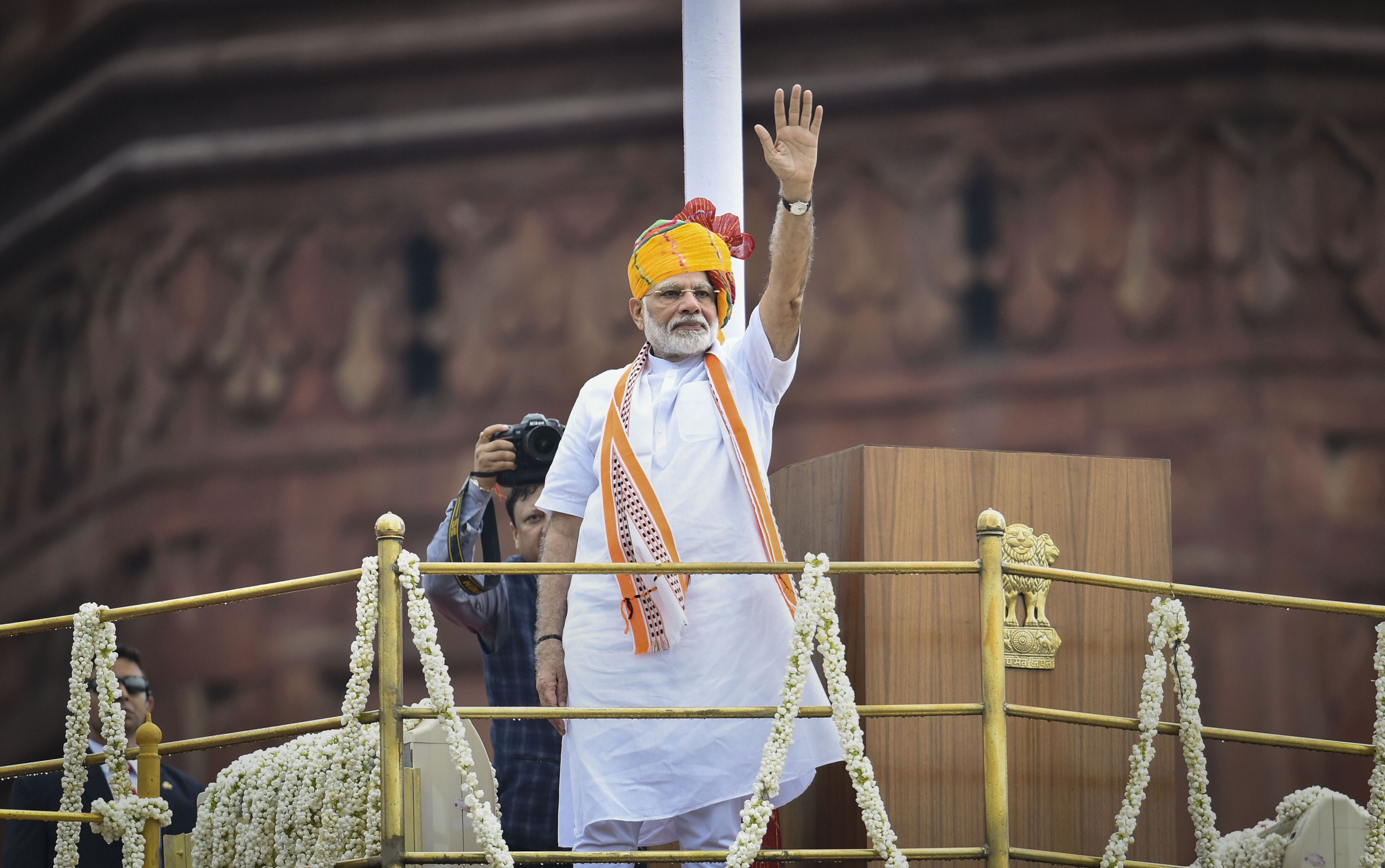 One nation, one poll key to make India great, says PM during I-Day speech