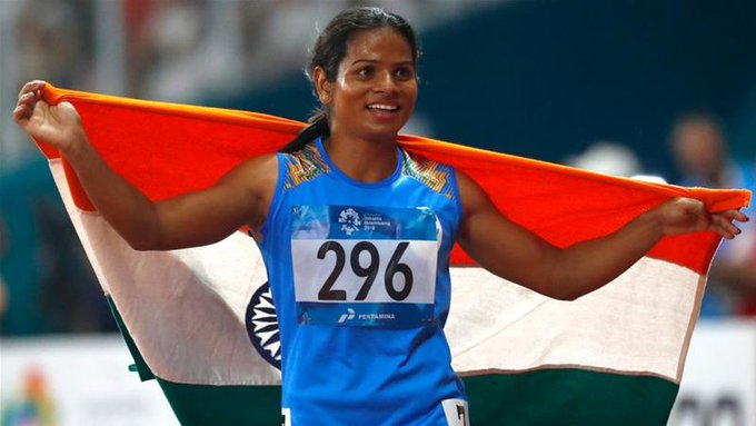 Dutee Chand tests positive for prohibited substances, suspended