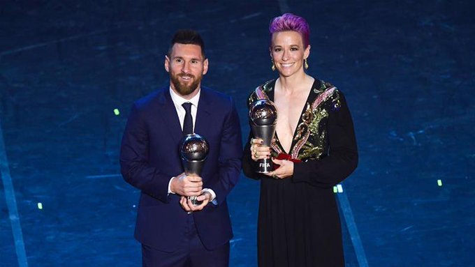 Lionel Messi, FIFA Player of the Year awards, Megan Rapinoe, Alex Morgan, Virgil Van Dijk, UEFA player's award, Lucy Bronze, Cristiano Ronaldo
