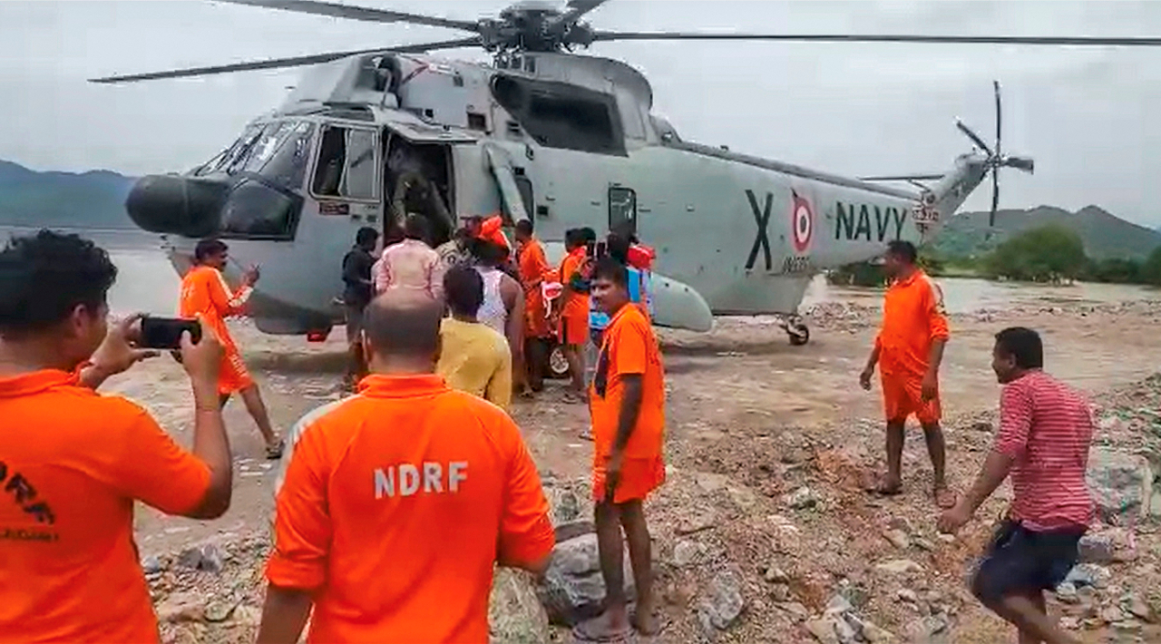 Chopper pressed into rescue as boat capsizes in Godavari, kills 12