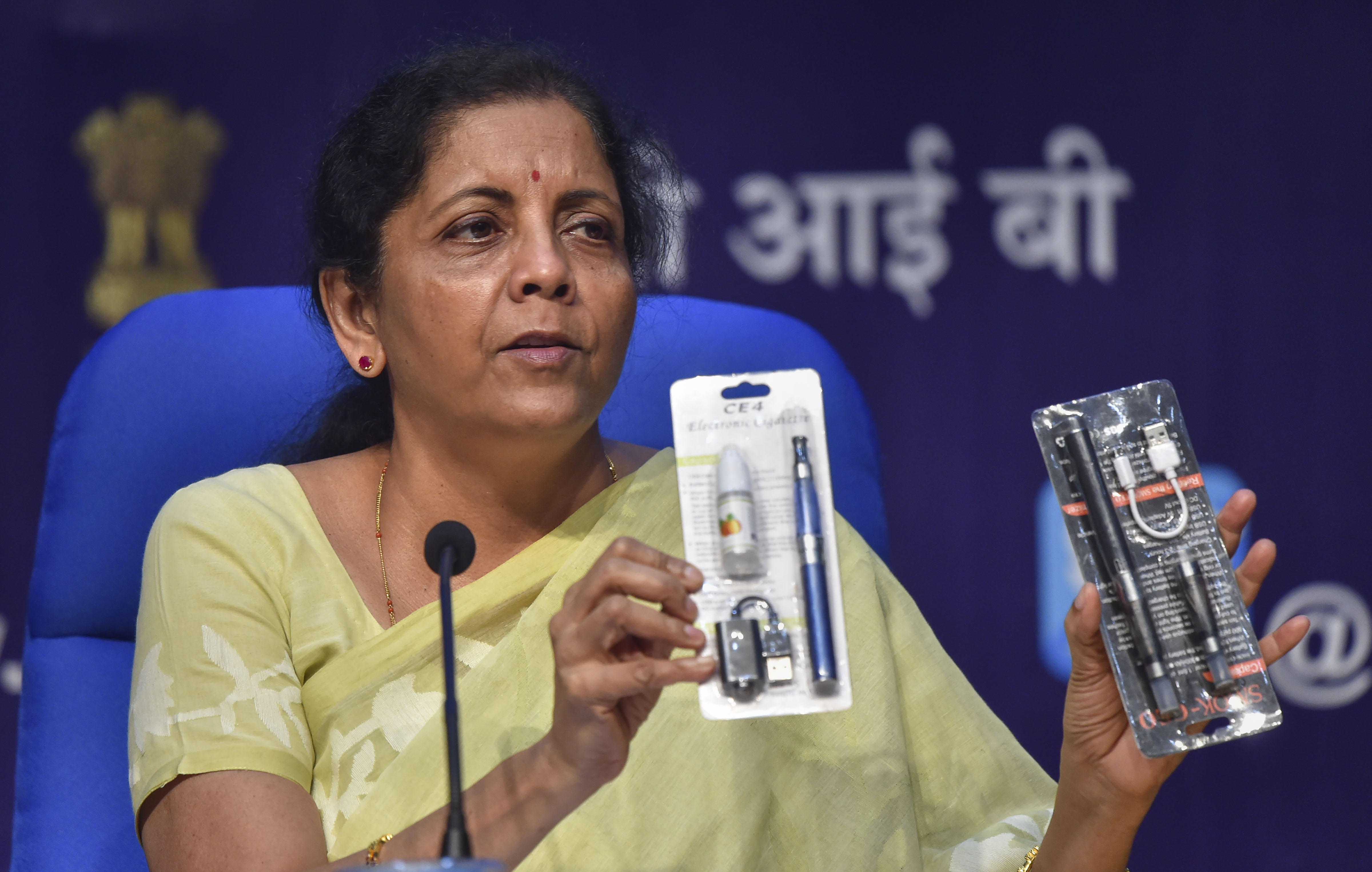 e-cigarettes ban, Finance minister Nirmala Sitharam, e-hookah
