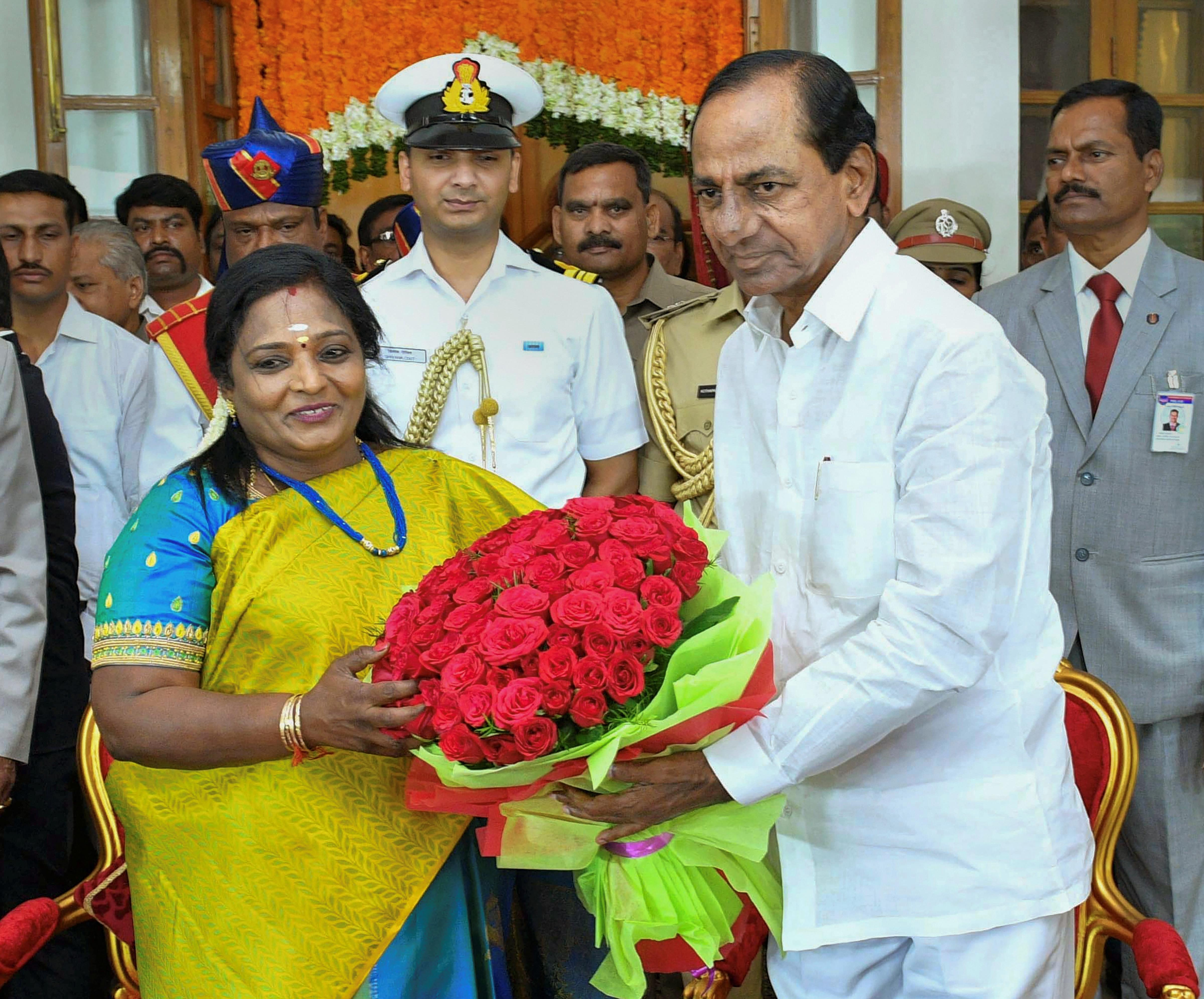 Tamilisai Soundararajan sworn-in Telangana Governor
