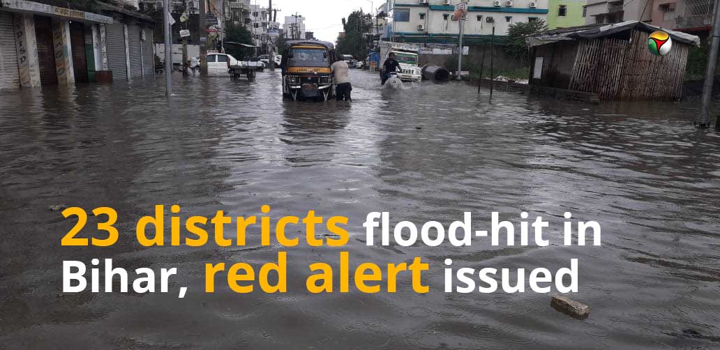 23 districts flood-hit in Bihar, red alert issued