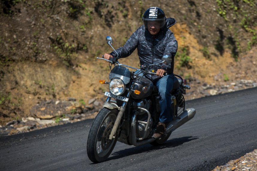 Arunachal CM Pema Khandu rides a bullet to promote tourism
