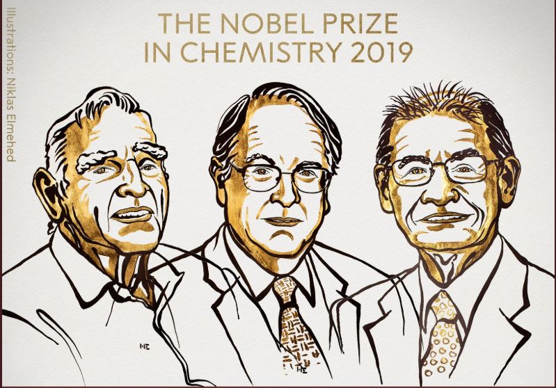3 scientists, Nobel Prize, Chemistry, lithium-ion batteries, Akira Yoshino, Stanley Whittingham, John B Goodenough, Nobel Prize for Physics, Cosmology