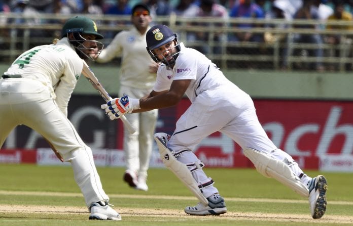 Rohit Sharma, Mayank Agarwal, India, South Africa, South Africa tour of India, day one, Test match, century, series opener