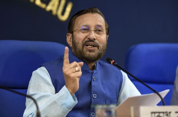 Double speaking, disconnected from people: Javadekar slams Congress