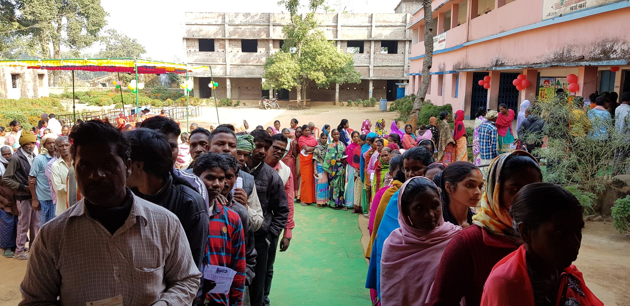 Jharkhand records 63.5% polling in first phase; test for BJP after Maha fiasco
