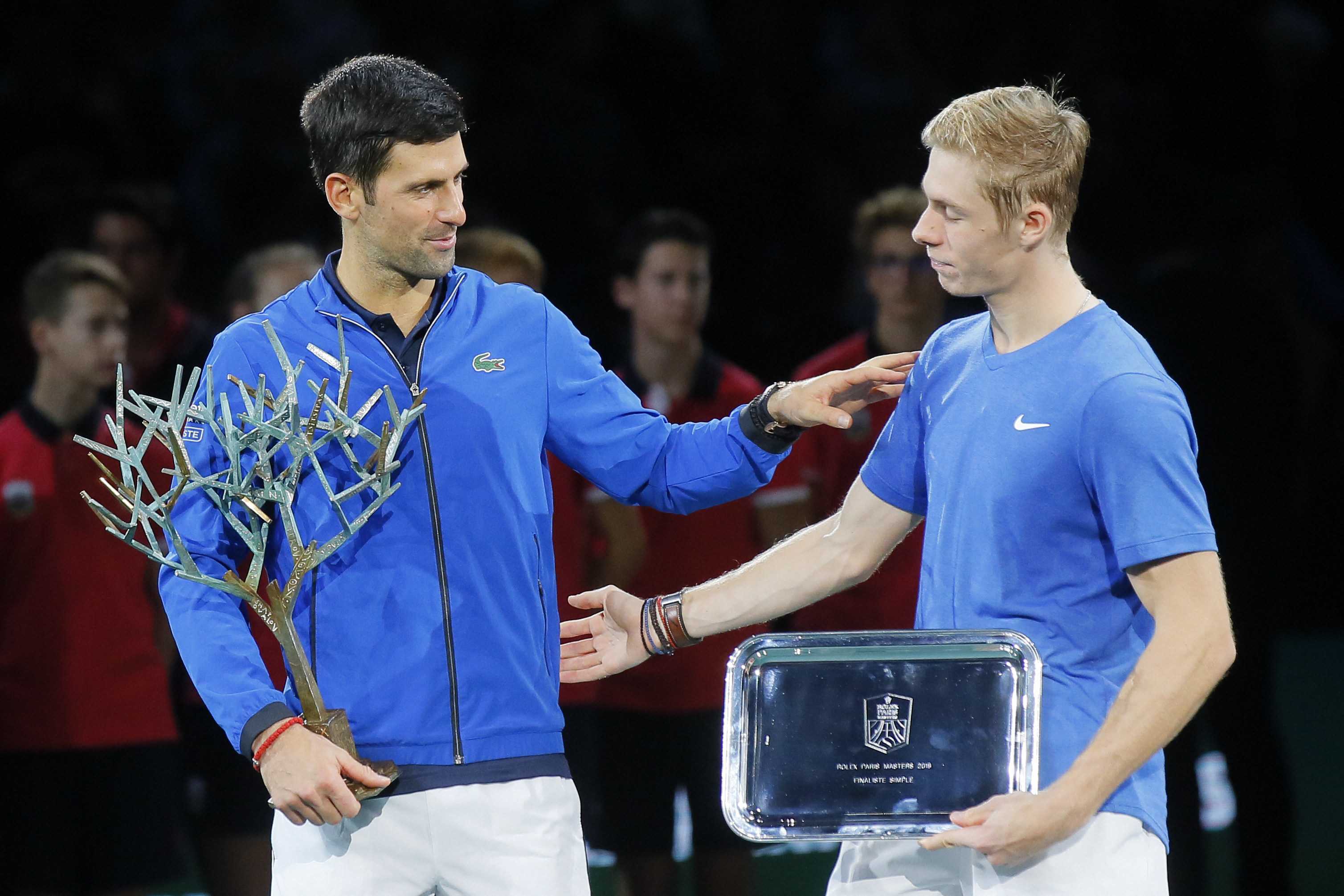 Novak Djokovic, Rafael Nadal, Paris Masters, ATP Tour Finals, year-end top spot, Denis Shapovalov