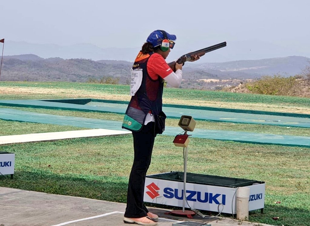 Rajeshwari Kumari, shooting, National Rifle Association of India, womens trap qualifications, 63rd National Shotgun Shooting Championship