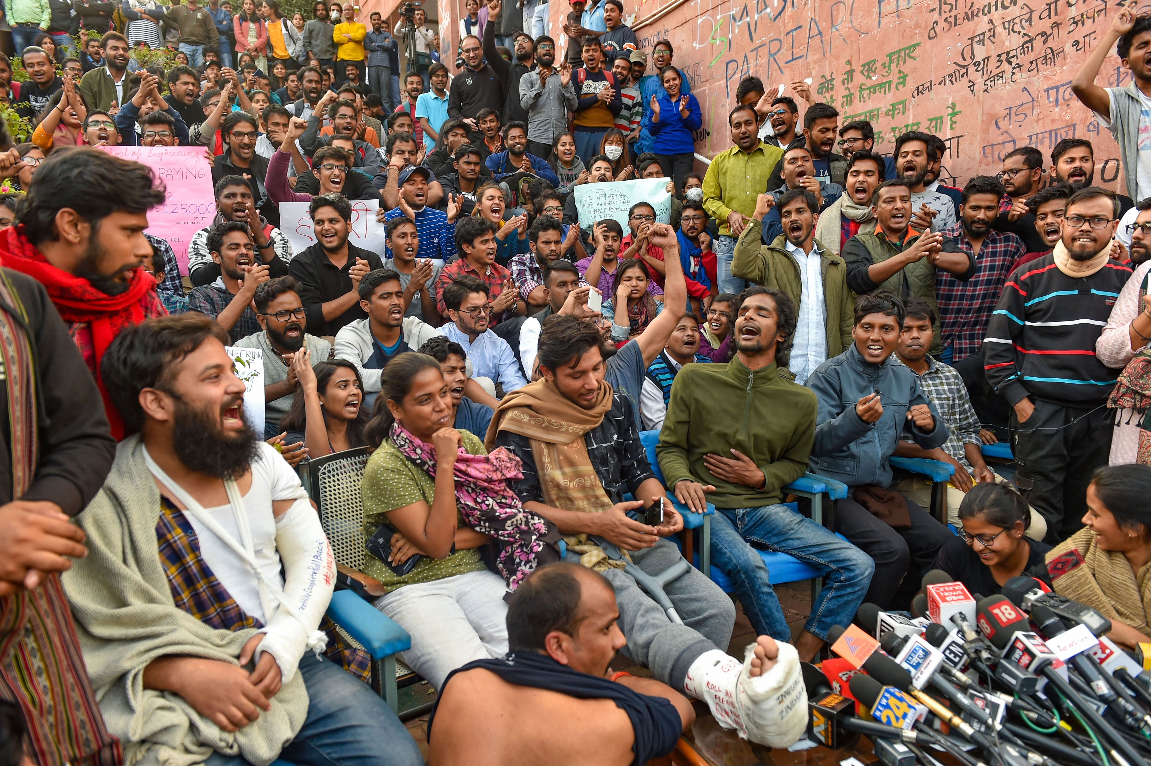 JNU, students protest, Delhi High Court, hostel fee hike