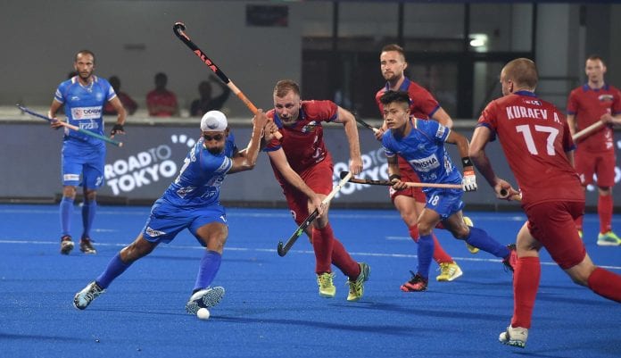 India, Russia, FIH Olympic Qualifiers, Mandeep Singh, Harmanpreet Singh, SV Sunil, Indian men's hockey team