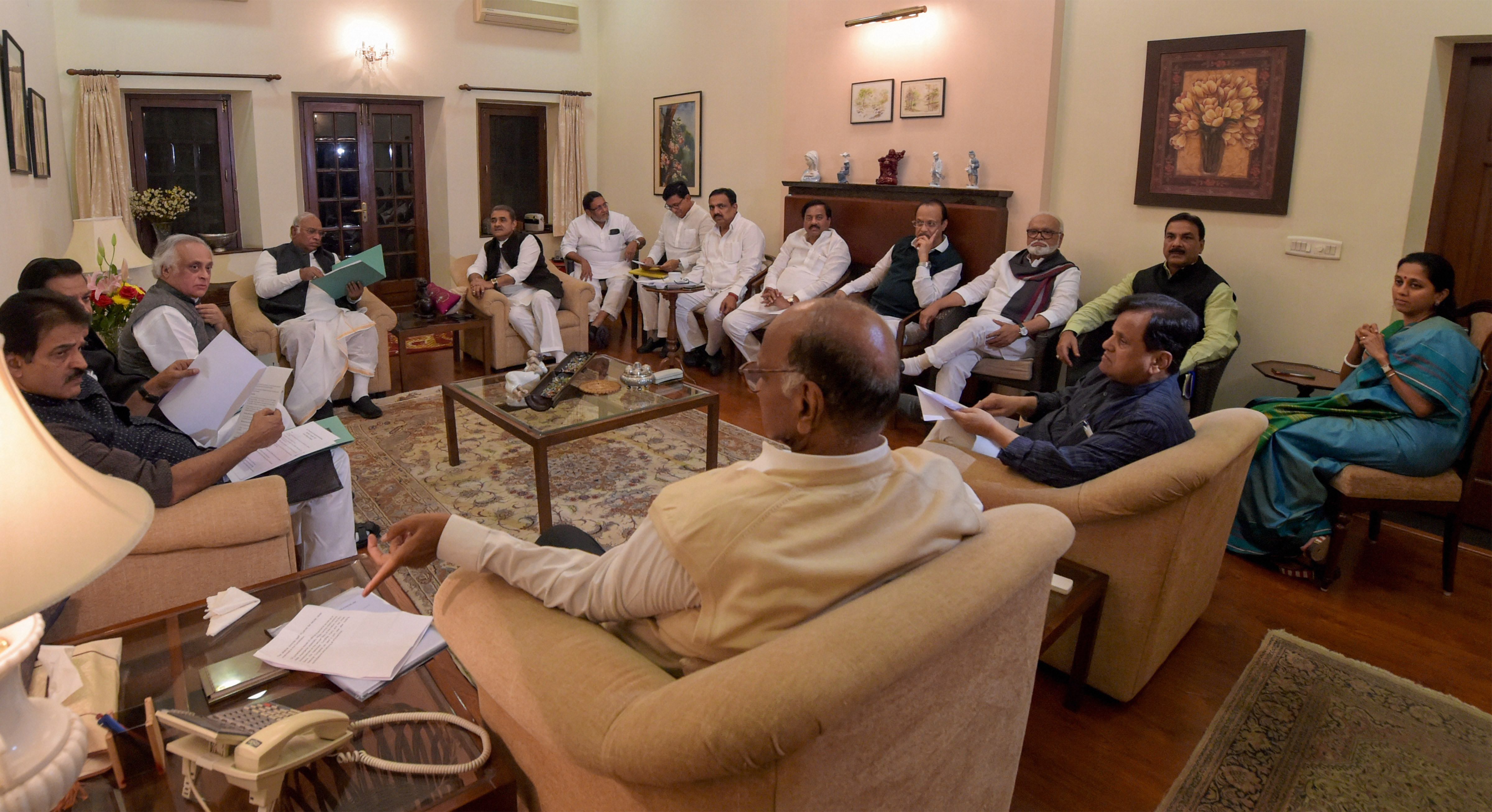 Cong-NCP-Sena talks on, but Pawar-PM meet raises eyebrows
