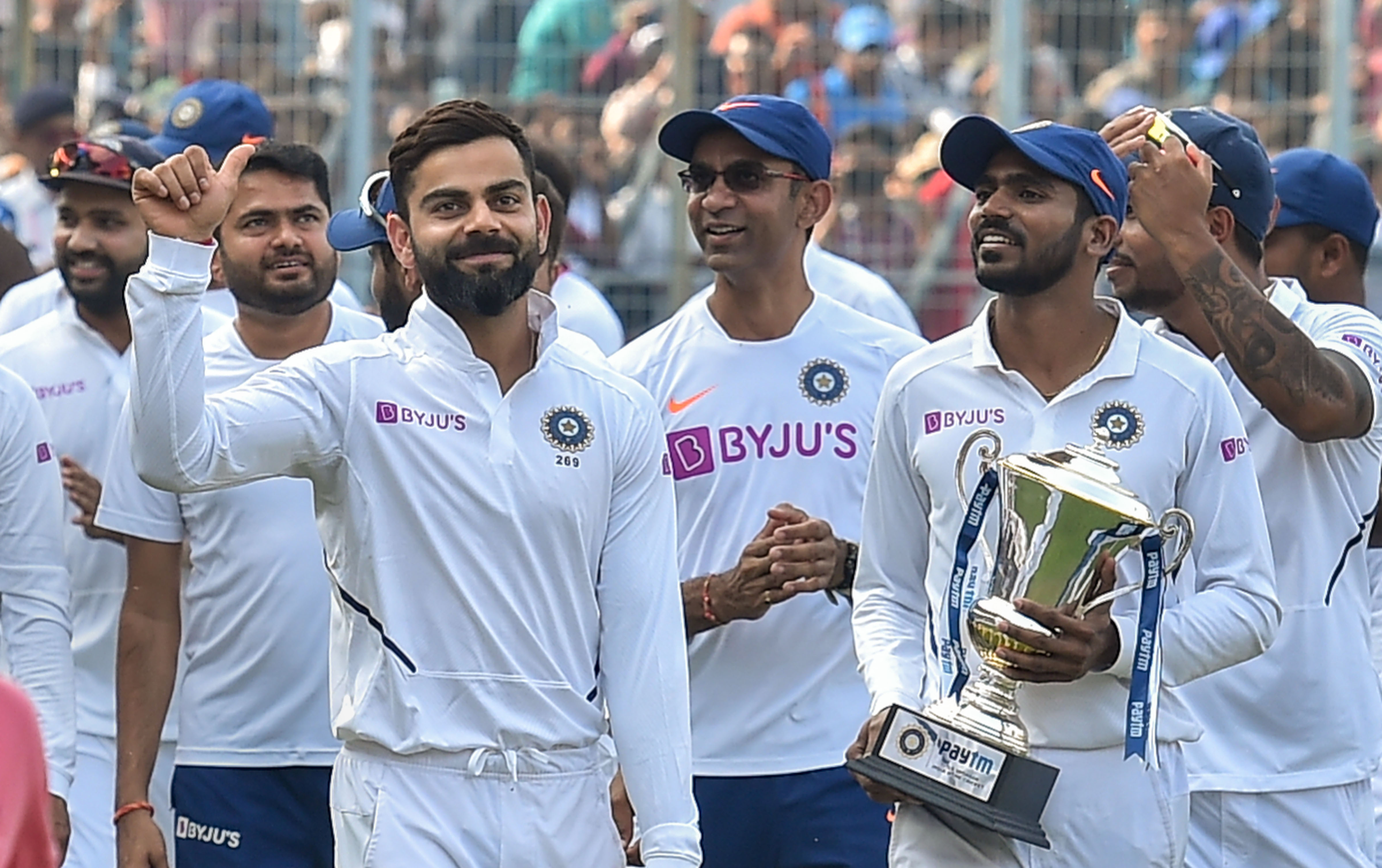 India beat Bangladesh by an innings and 46 runs in Pink Ball Test