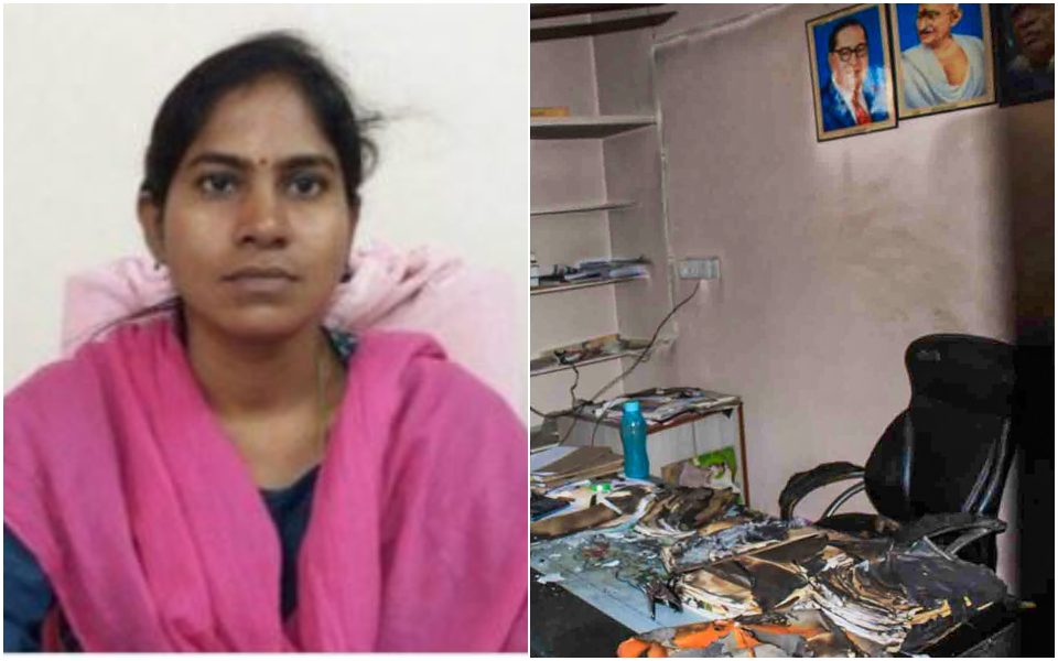 Woman tahsildar burnt alive in office in Telangana over suspected land dispute