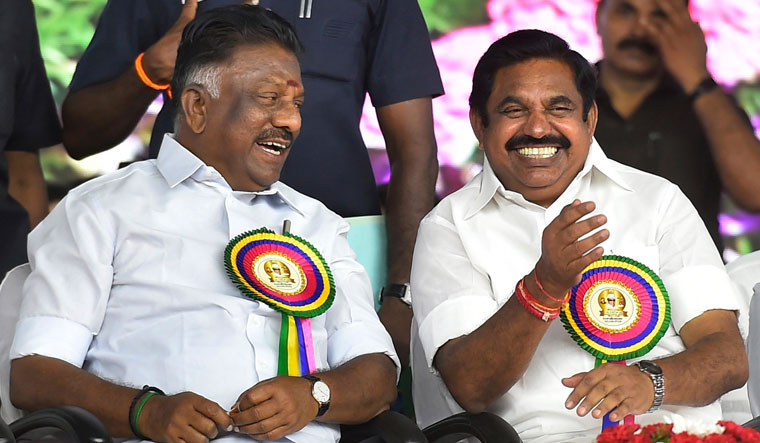 O Panneerselvam (OPS), Edappadi K Palaniswami (EPS), Erode East bypoll