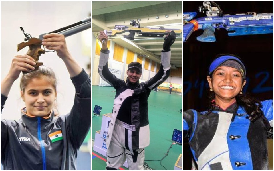 ISSF World Cup Finals, shooting, Manu Bhaker, Elavenil Valarivan, Divyansh Panwar, gold medals, english news website, The Federal