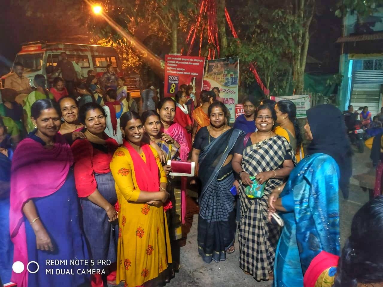 Kerala women march at night to ‘reclaim’ public spaces