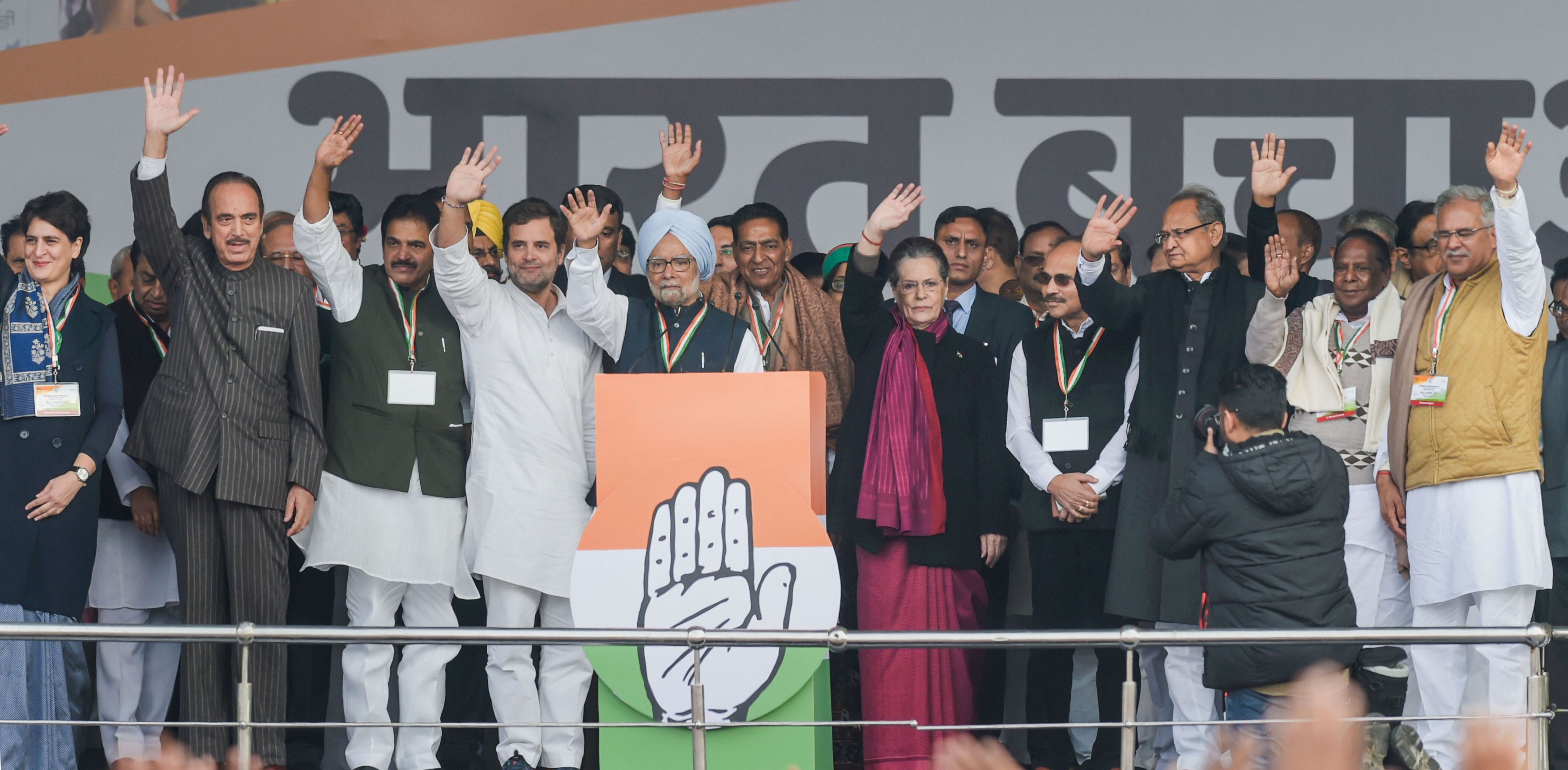 Bharat Bachao Rally: Cong stalwarts tear into Modi govt on several fronts