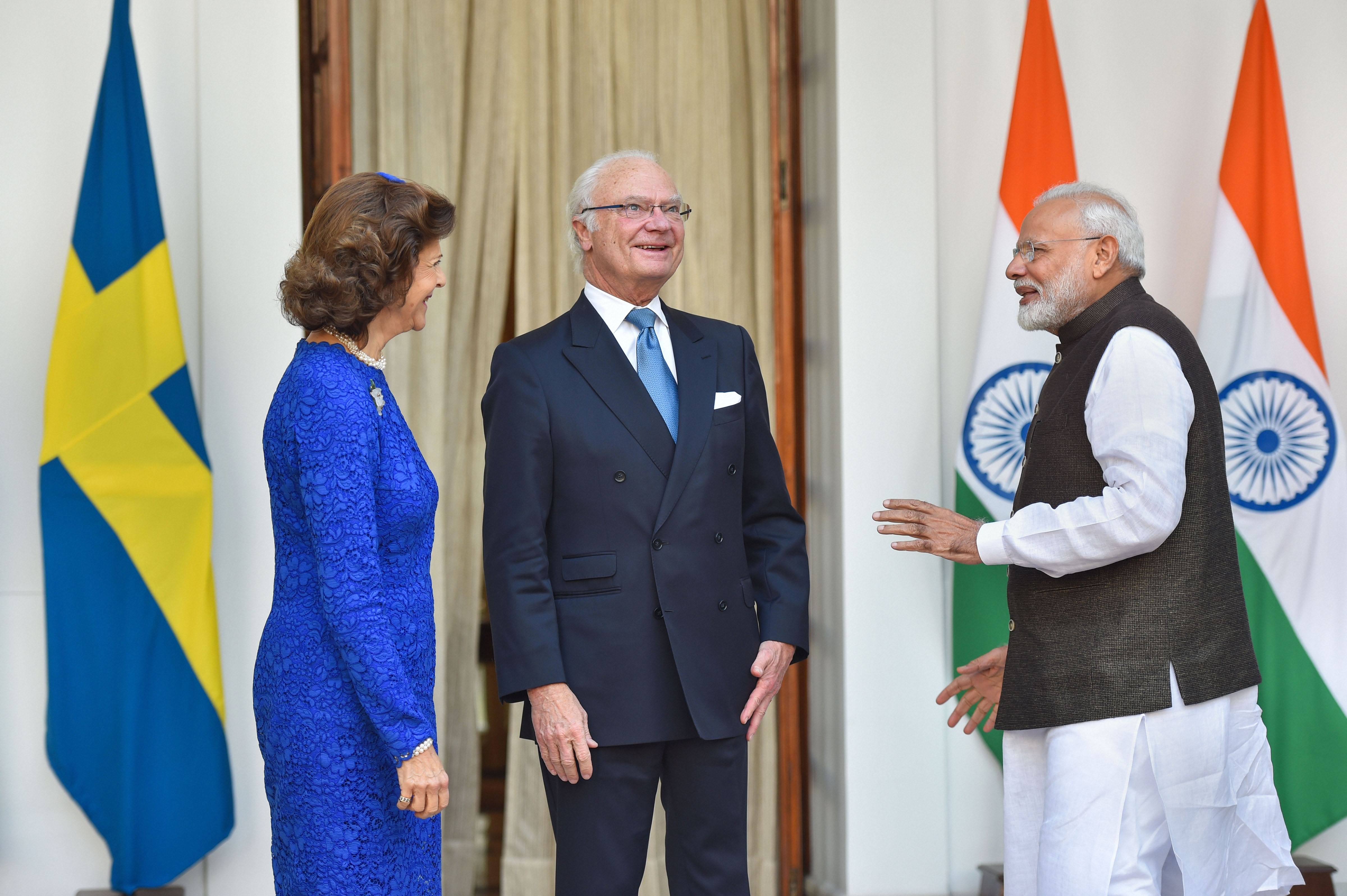 King Carl XVI Gustaf, Queen Silvia, Sweden, Prime Minister Narendra Modi, meet, 5-day visit to India, bilateral ties,