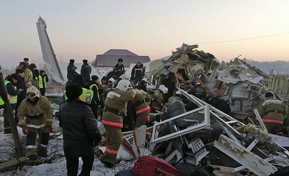 Plane with 100 on board crashes in Kazakhstan, 15 killed