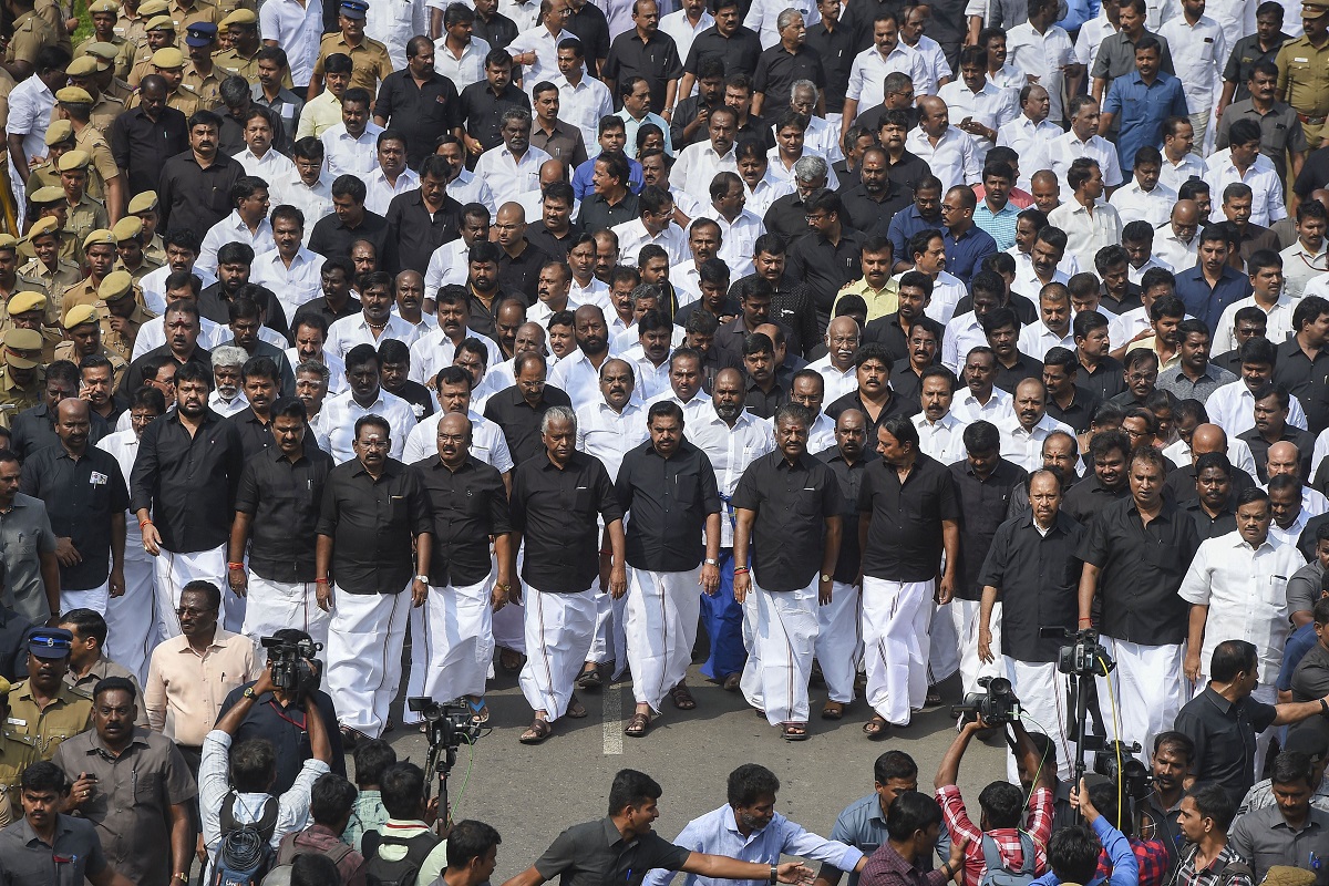 AIADMK takes out peace rally on Jayas anniversary, vows to win civic polls