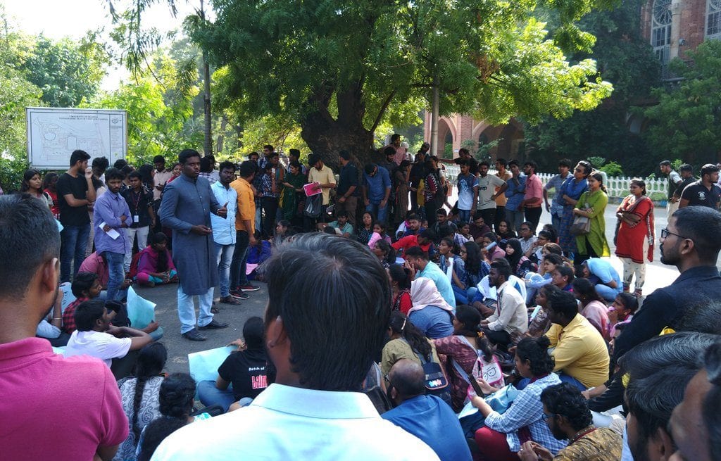 Madras University, students, protests, Citizenship Act, police, two students detained, Tata Institute of Medical Studies