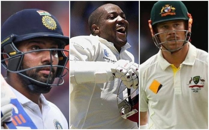 David Warner, Rohit Sharma, Brian Lara, Test cricket, Don Bradman, test record