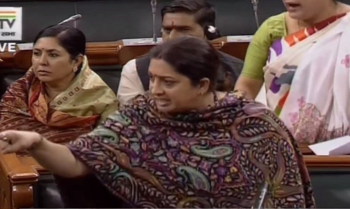 Is it my fault that I am a woman MP of BJP and spoke in House: Smriti Irani