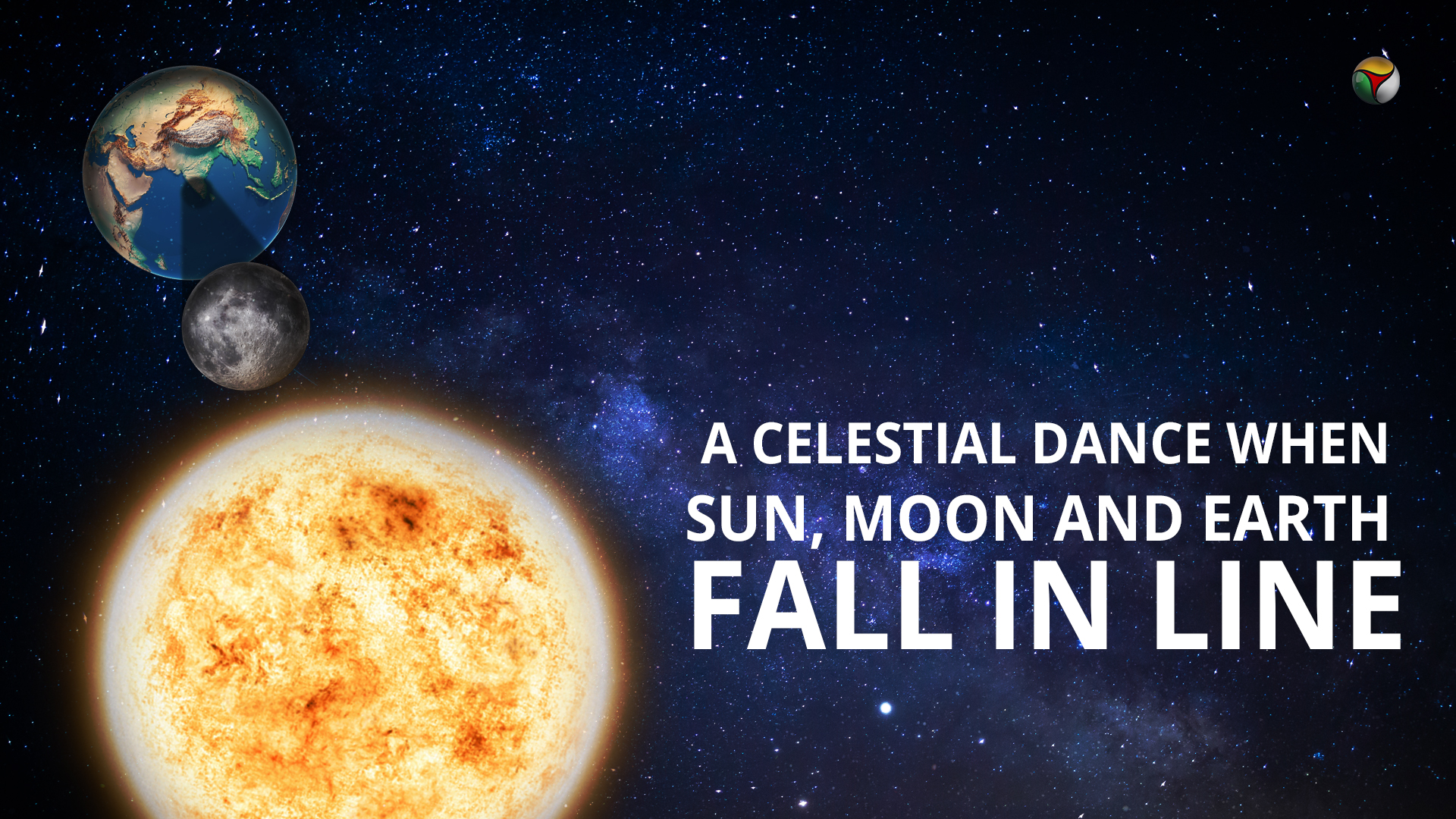 A celestial dance when sun, moon and earth fall in line