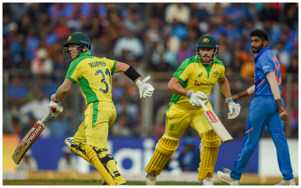 Aaron Finch David Warner Jasprit Bumrah India vs Australia ODI
