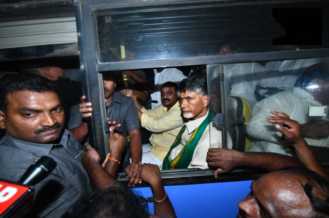 Stir over Amaravati: TDP chief, other leaders held in Vijayawada