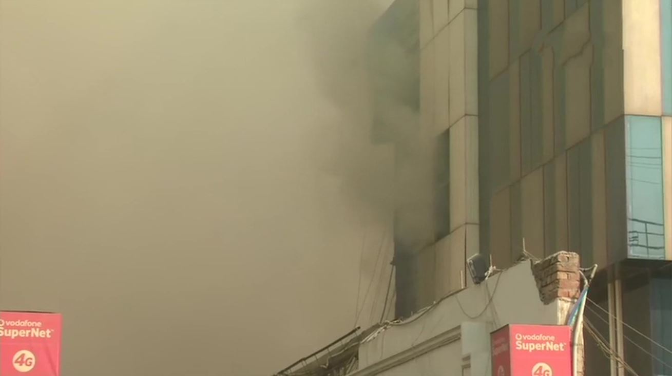 14 injured as building collapses after fire at factory in Delhi