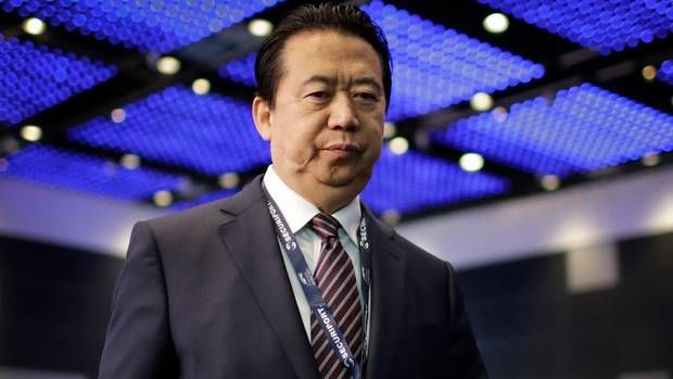 former Interpol chief, Meng Hongwei, prison, 13 years, sentence, bribery case, President Xi Jinping, Communist Party