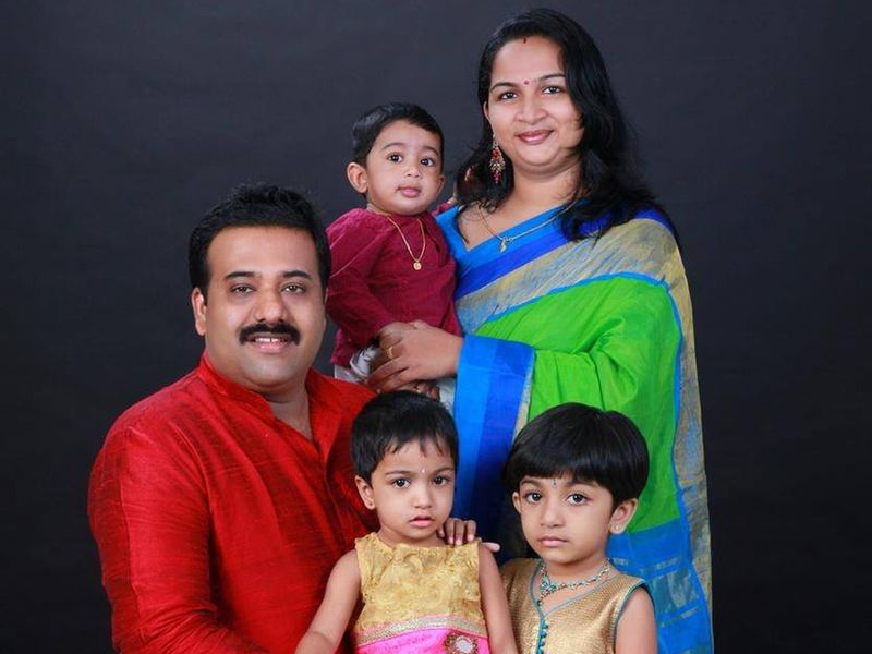 Praveen Krishnan Nair and family