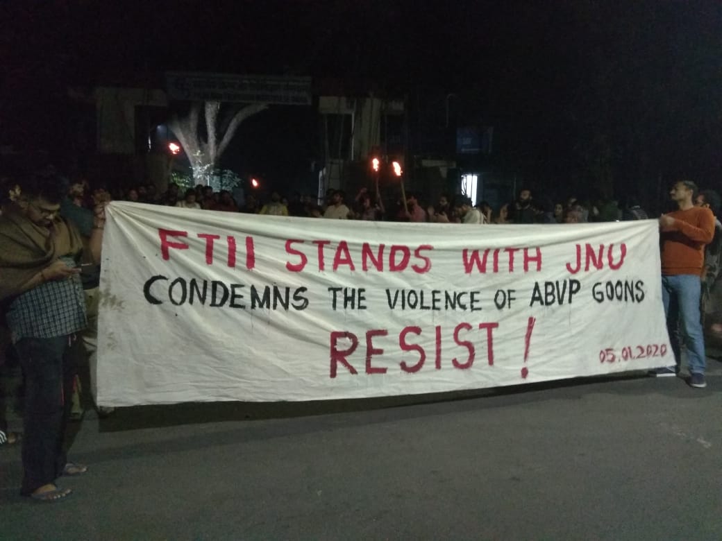 FTII students condemn JNU violence, more protests planned